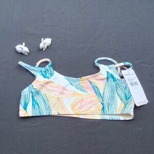 New ONeill Bethany Doble Strap Girl Bikini Top color TUR size 5.